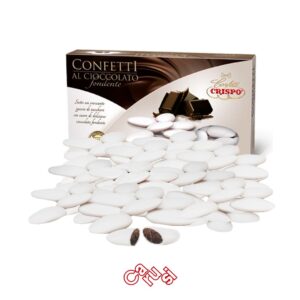 Confetti bianchi al cioccolato Fondente